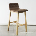 Solid Wood with Leather Soft Bar Chair